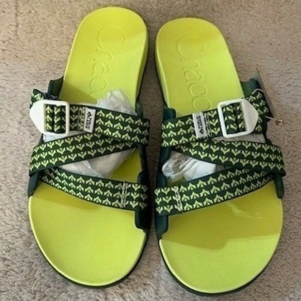 Chaco Chillos Slide Public Lands Evergreen Lime Green Mens 15 Sandals JCH198445